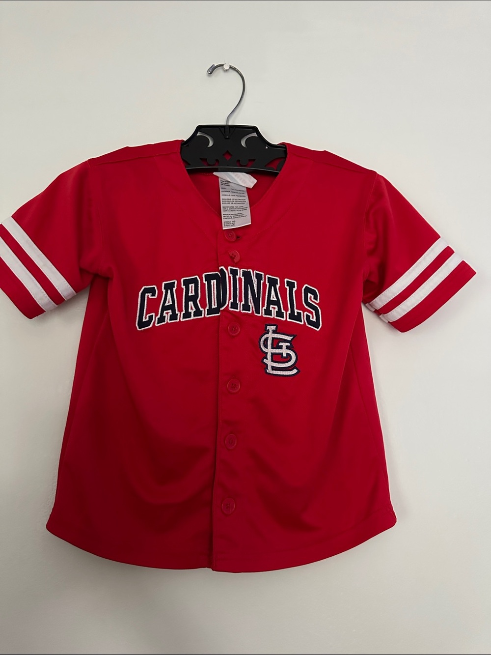 Cardinals Red Kids Button-Up Jersey